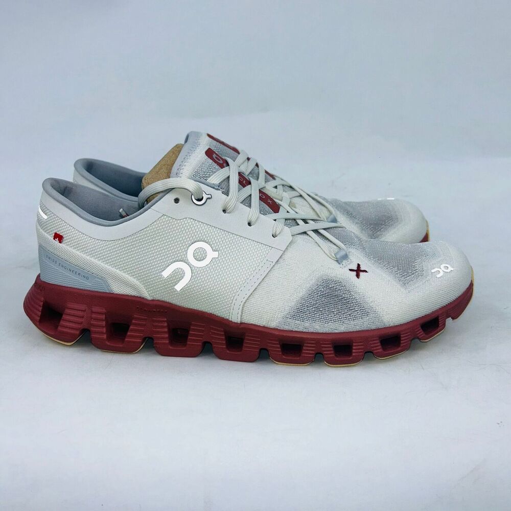 ON RUNNING CLOUD X3 WOMENS ICE/AUBURN COMFORTABLE FIRM RUNNING SHOES SIZE 7B